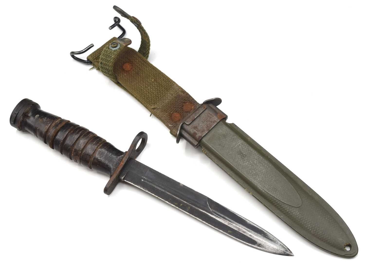 Lot 77 - Second World War American M8A1 Carbine Bayonet....