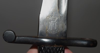 Lot 78 - Second World War Spanish Bolo Bayonet and...