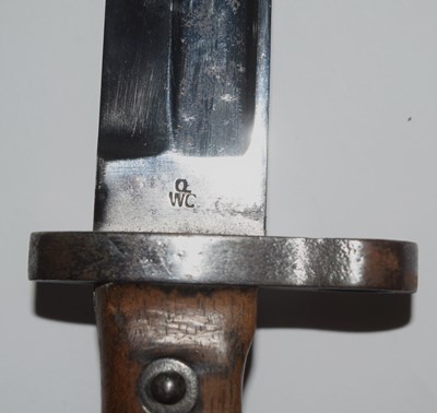 Lot 76 - Austrian Model 1895 Mannlicher Bayonet and...