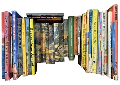 Lot 985 - ONE BOX: Various vintage annuals, television,...