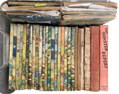 Lot 987 - ONE BOX: Vintage RUPERT annuals, 1940s - 1970s