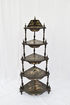 Lot 181 - Late 19th/early 20th century five-tier corner...