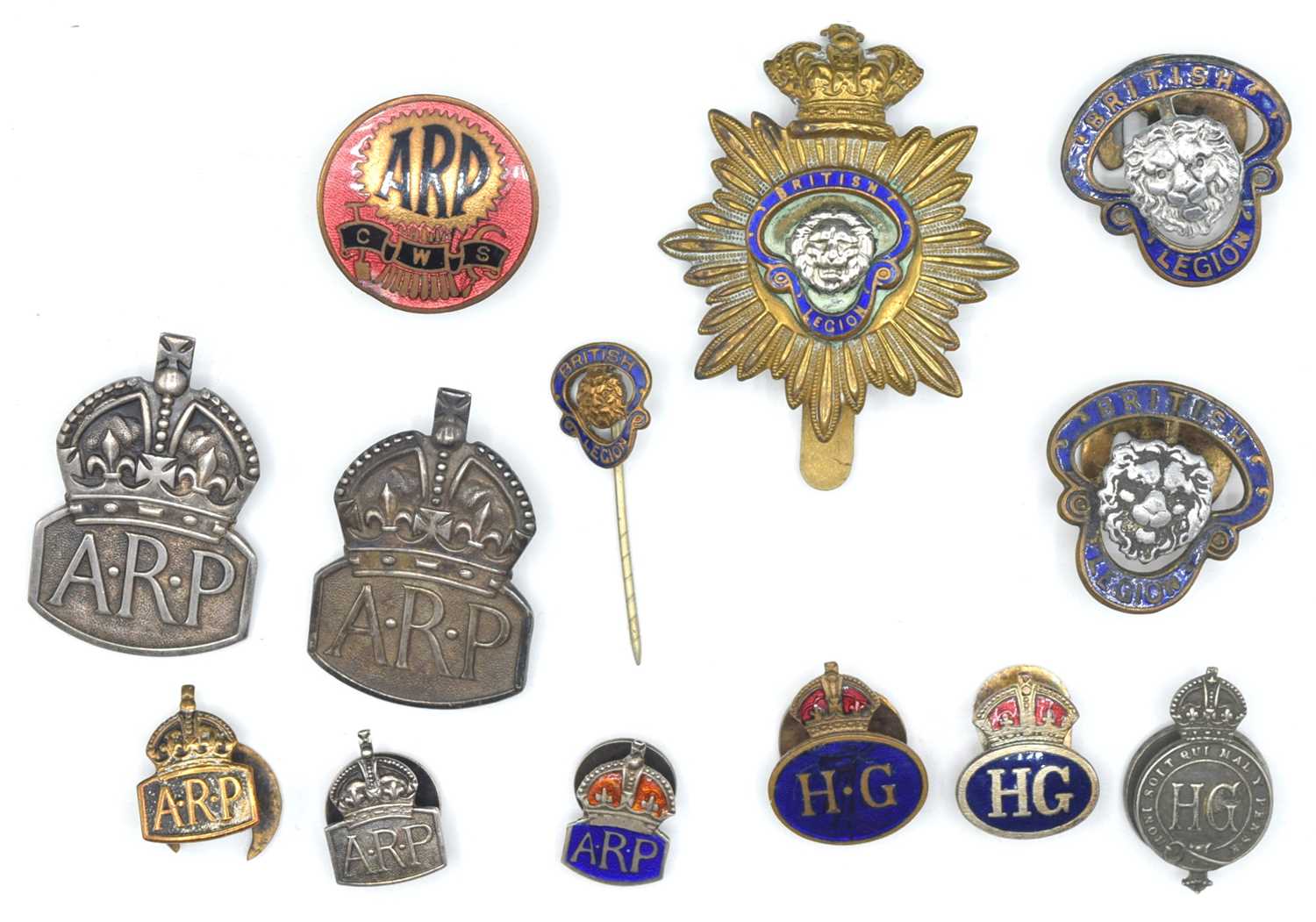 Lot 44 - Quantity of ARP, Home Guard and British Legion...