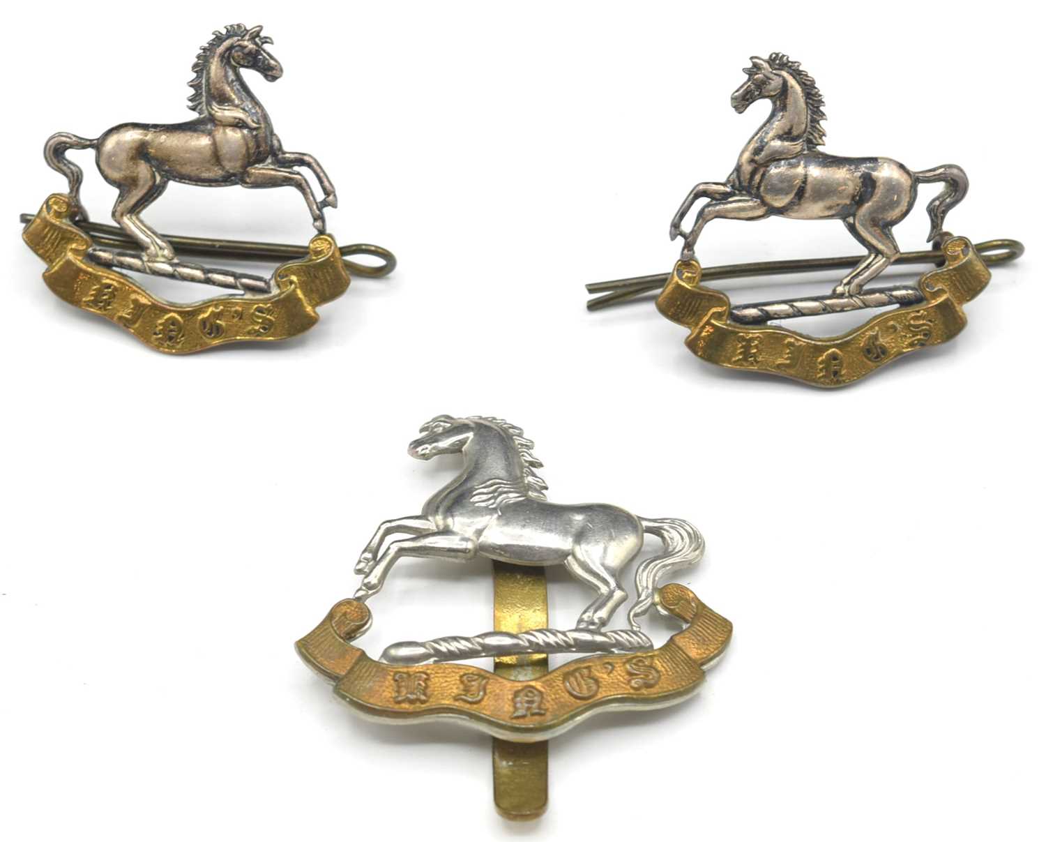 Lot 36 - Pair of officers First world war silver...