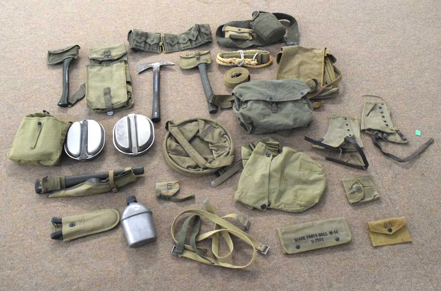 Lot 97 - Quantity of Second World War American webbing...