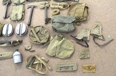 Lot 97 - Quantity of Second World War American webbing...