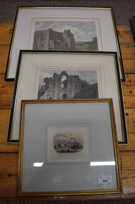 Lot 368 - MIXED LOT: ENGRAVING, 'CASTLE ACRE PRIORY...