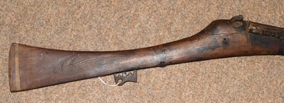 Lot 92 - North African matchlock Jezail Camel gun with...