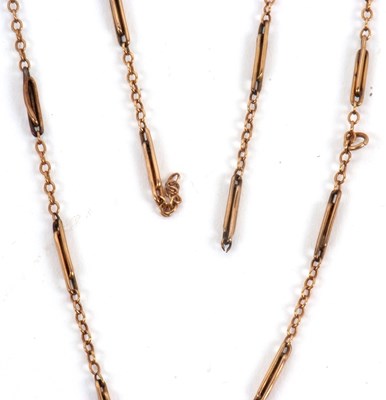 Lot 91 - An Edwardian pendant necklace, the openwork...