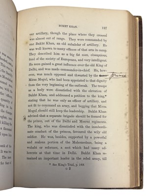 Lot 4 - W; IRELAND; SIEGE OF DELHI, AUTHOR'S PROOF COPY; EDINBURGH 1861