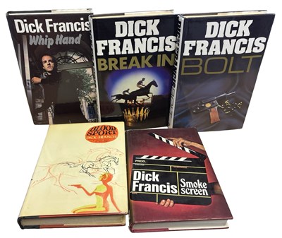Lot 243 - DICK FRANCIS FIRSTS: 5 Titles: BREAK IN,...