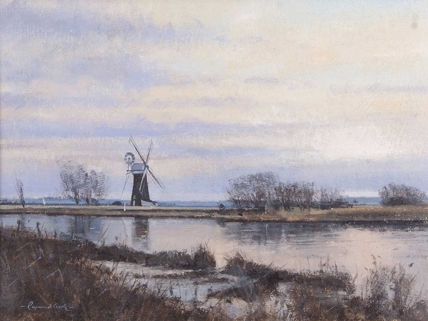 Lot 429 - Raymond Leech RSMA (b.1949) View over Thurne...