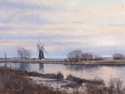 Lot 429 - Raymond Leech RSMA (b.1949) View over Thurne...