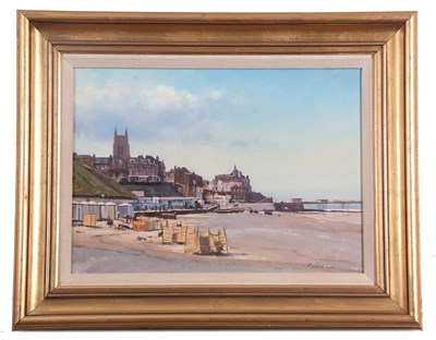 Lot 413 - Raymond Leech RSMA (b.1949), Cromer beach, oil...