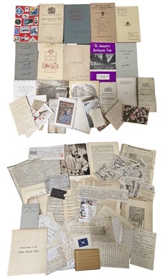Lot 1257 - One Box of Manuscript and other material, hand...