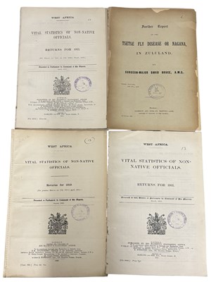 Lot 1473 - AFRICA REPORTS. Including Vital Statistics of...