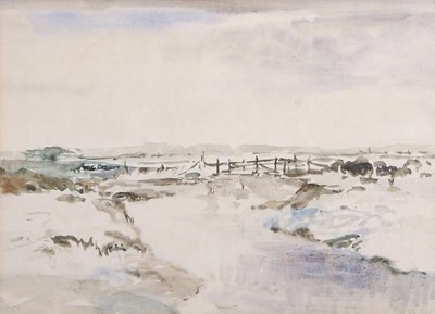 Lot 431 - Jack Cox (1914-2007) View over an estuary...