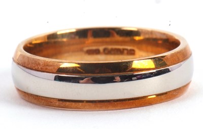 Lot 62 - A 9ct and palladium ring, stamped 375 and 950...