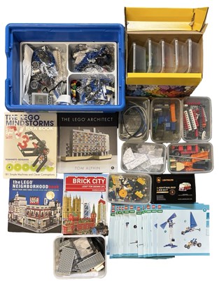 Lot 414 - A mixed lot of various modern Lego books,...