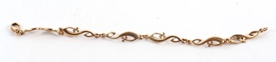 Lot 92 - A 9ct gold bracelet, the fancy link bracelet...