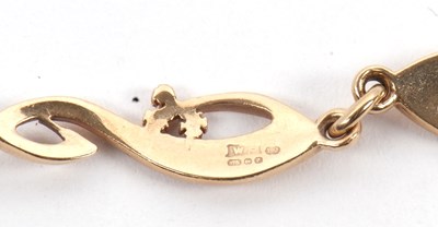 Lot 92 - A 9ct gold bracelet, the fancy link bracelet...