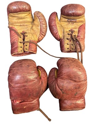 Lot 505 - Two pairs of vintage children's Codeg leather...