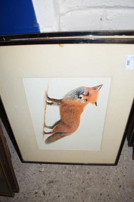 Lot 380 - COLOURED PRINTS - A BADGER AND FOX, F/G