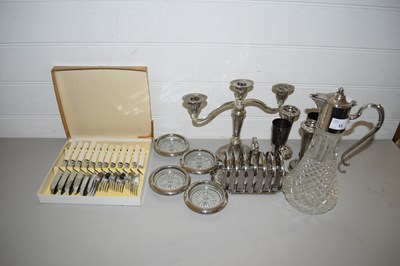 Lot 15 - MIXED LOT VARIOUS SILVER PLATED WARES TO...