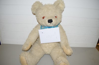 Lot 30 - MID-20TH CENTURY LARGE TEDDY BEAR WITH...