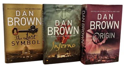 Lot 254 - DAN BROWN FIRSTS: 3 Titles: THE LOST SYMBOL,...