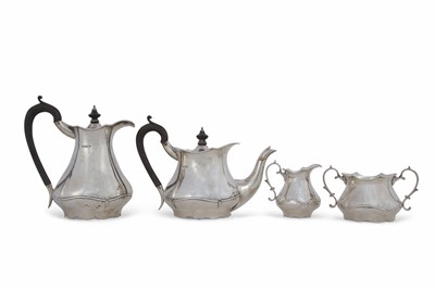 Lot 187 - Walker and Hall four piece silver tea set...