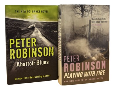 Lot 236 - ROBINSON (P); PLAYING WITH FIRE & ABATTOIR BLUES 1ST ED SIGNED