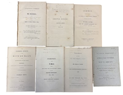 Lot 1151 - NORFOLK AND SUFFOLK-PUBLISHED PAMPHLETS: 7...