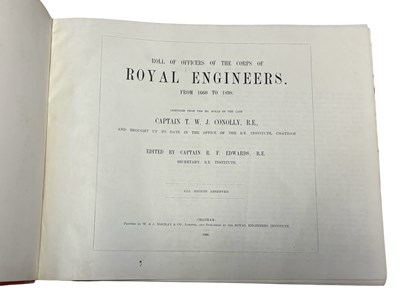 Lot 52 - CAPTAIN R F EDWARDS (Ed): ROLL OF OFFICERS OF...