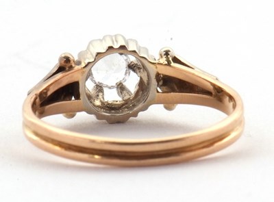 Lot 87 - A white stone ring, the round white stone,...