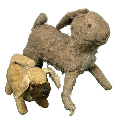 Lot 462 - An early 20th century straw stuffed rabbit and...