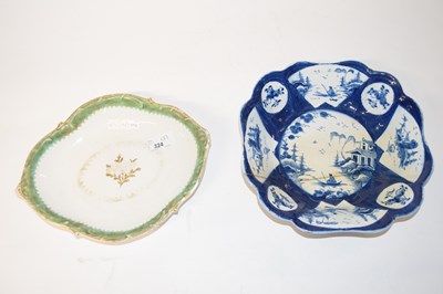 Lot 324 - Two Bow Porcelain Dishes c.1765