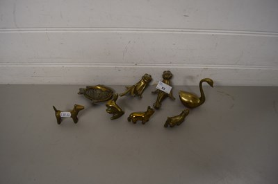 Lot 83 - COLLECTION OF VARIOUS BRASS MODEL ANIMALS