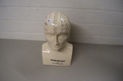 Lot 97 - REPRODUCTION PHRENOLOGY POTTERY HEAD BY L N...