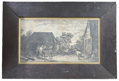 Lot 1344 - After David Teniers the Younger, large etching...