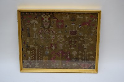 Lot 204 - 19th century tapestry picture decorated with...