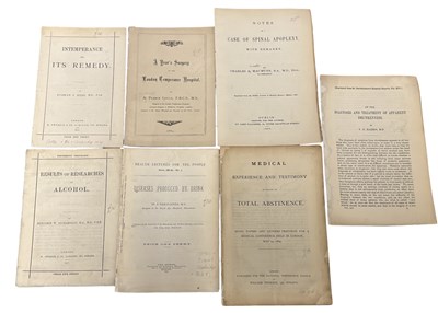 Lot 1484 - DRUNKENNESS. TEMPERANCE. Six rare pamphlets...
