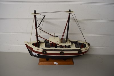 Lot 115 - MODEL FISHING BOAT ON STAND