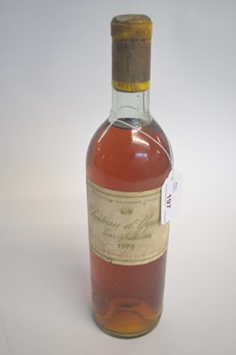 Lot 197 - Chateau d'Yquem Sauternes 1970, one bottle