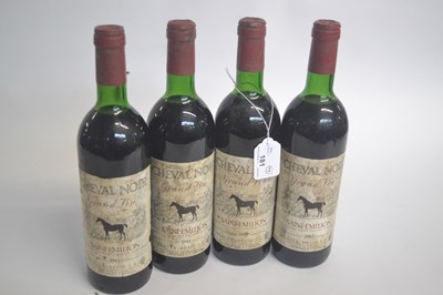 Lot 181 - Four bottles of Cheval Noir St Emillion 1981,...