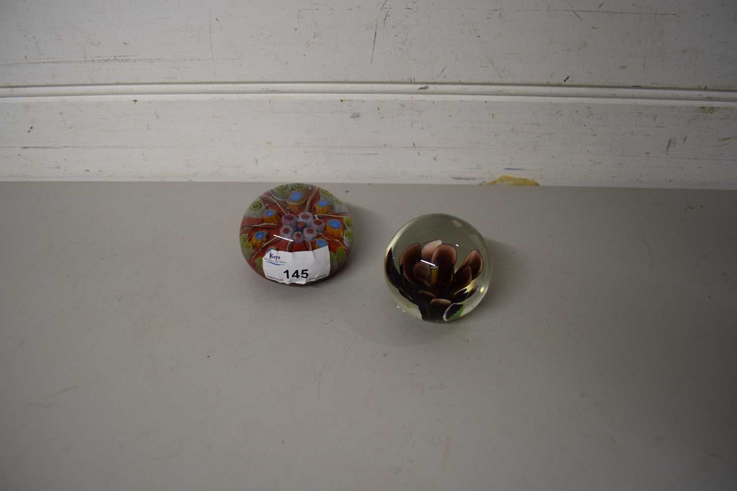 Lot 145 - TWO ART GLASS PAPERWEIGHTS