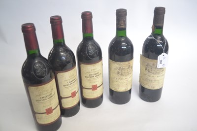 Lot 180 - Five bottles of bordeaux: to include three...