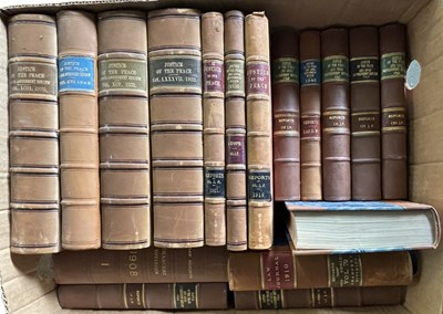 Lot 945 - ONE BOX: Various early 20th century bound law...