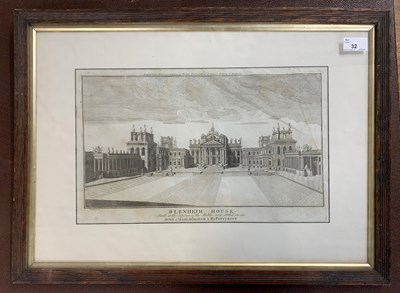 Lot 32 - 'Blenheim House', engraving, Prattent and Co,...