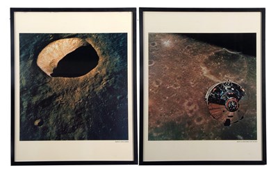 Lot 113 - SPACE EXPLORATION; PRINT OF APOLLO X & MOON...